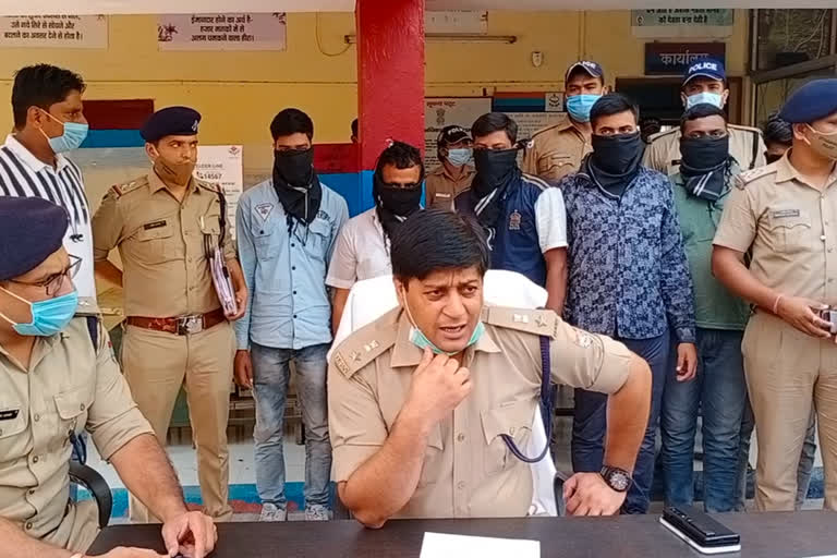 6 टप्पेबाजों को पुलिस ने दबोचा,माल बरामद