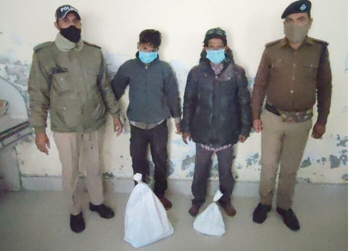 बंद मकान में हुई चोरी का खुलासा, दो गिरफ्तार