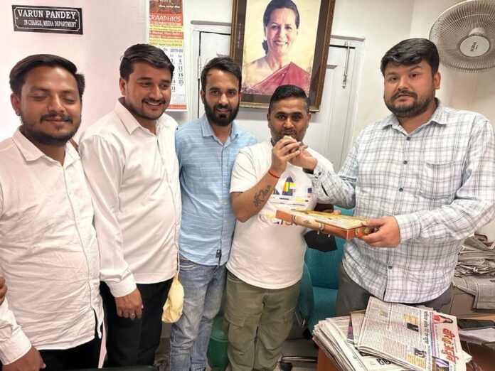 युवा कांग्रेस: सौरभ राज बेहड़  राष्ट्रीय संयुक्त समन्वयक नियुक्त