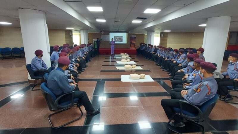 एम्स: सुरक्षा गार्डों को लाईफ सपोर्ट प्रक्रिया का प्रशिक्षण, कार्डियक अरेस्ट के बारे में दी गयी जानकारियां