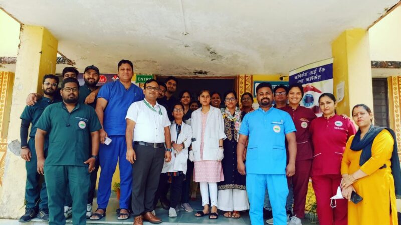 एम्स: नेत्रदान जनजागरुकता एवं नेत्र परीक्षण शिविर का आयोजन, 44 लोगों ने ली नेत्रदान की शपथ