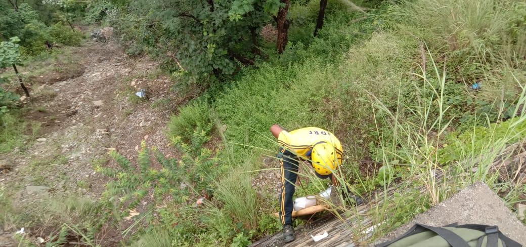 हादसा: तोताघाटी के पास खाई में गिरा ट्रक, चालक की मौत