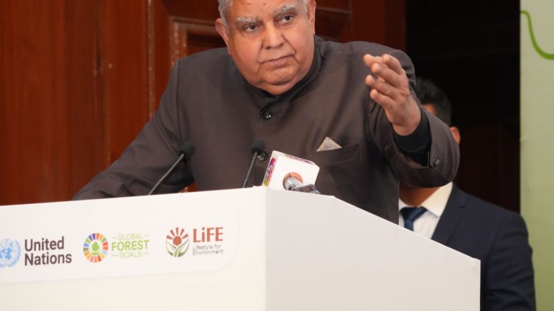 बैठक: वन लाखों नागरिकों, आदिवासी समुदायों की जीवन रेखा है: धनखड़