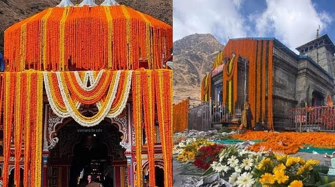 त्यौहार: दीपावली के लिए फूलों से सजे बदरीनाथ और केदारनाथ धाम