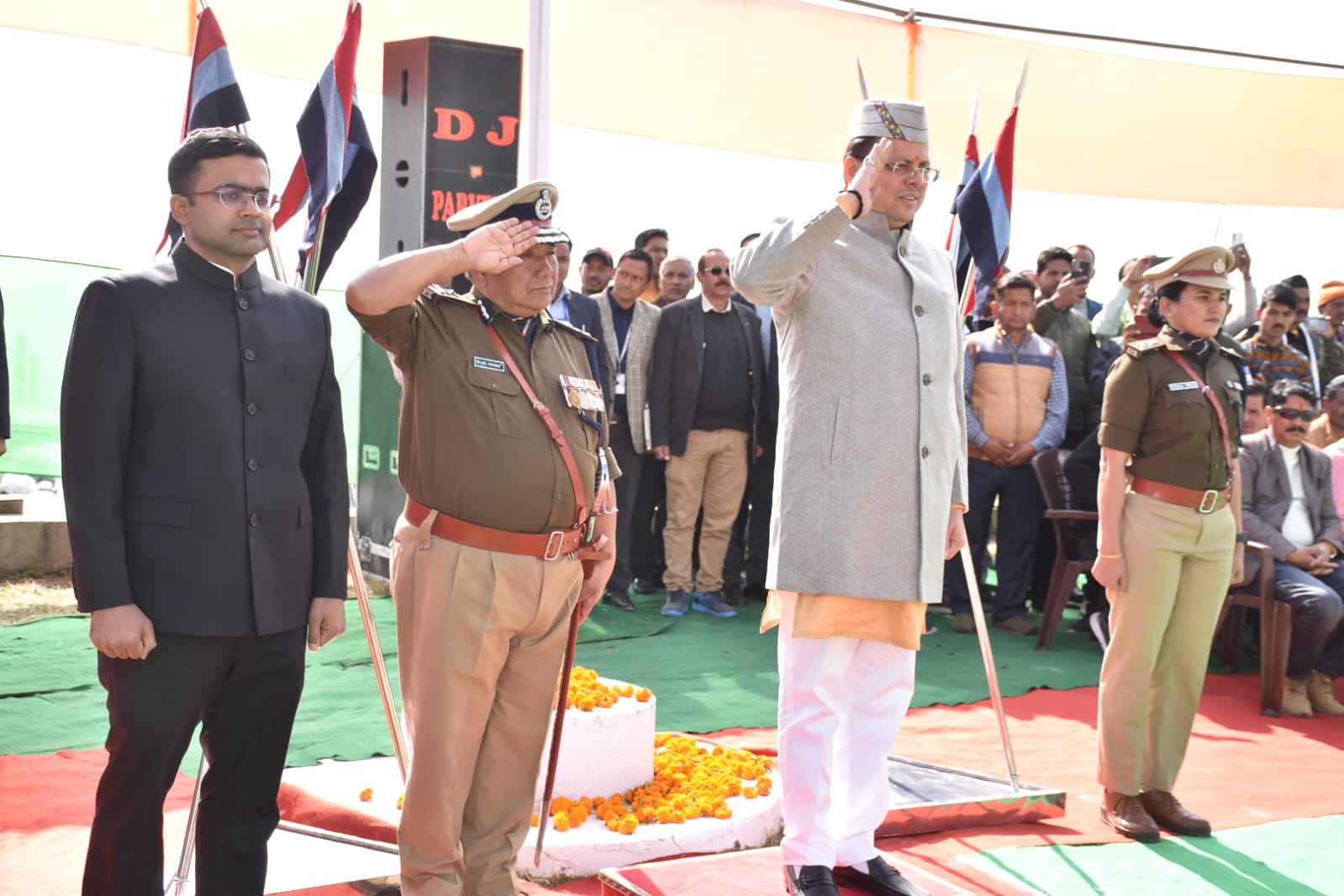 आयोजन: ग्रीष्मकालीन राजधानी गैरसैंण में धूमधाम से मना राज्य स्थापना दिवस