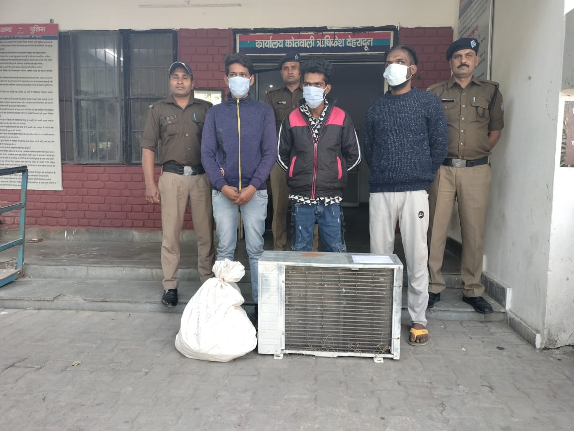 शिकंजा: बंद घर में चोरी करने वाले तीन शातिर दबोचे