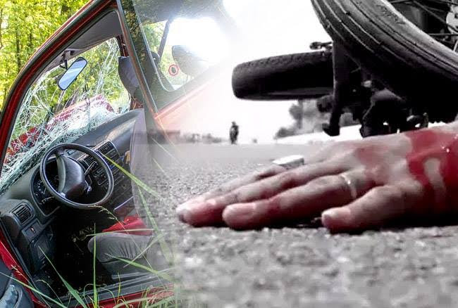 हादसा: सोलह टायरा ट्रक से जा भिड़ा बाइक सवार, अस्पताल ले जाते समय हो गयी मौत