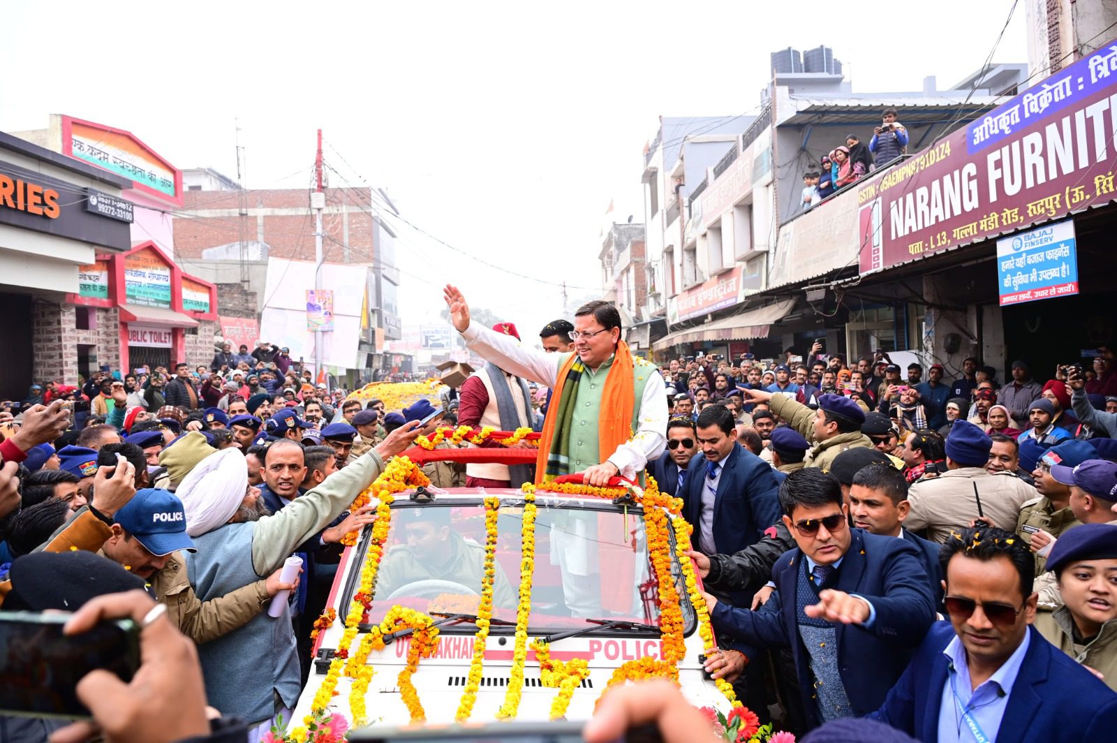 आयोजन: सीएम धामी के रोड शो में उमड़ा जनसैलाब, ऊधमसिंहनगर को बताया विभिन्न संस्कृतियों का गुलदस्ता