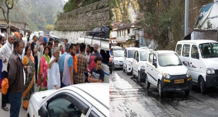 आंदोलन: दूसरे दिन भी थमे रहे टैक्सियों के पहिये, वाहनों के लिए भटकते रहे यात्री