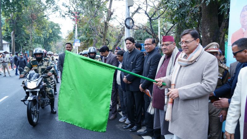राज-काज: सीएम धामी ने किया राज्य स्तरीय सड़क सुरक्षा जन-जागरूकता रैली का फ्लैग ऑफ