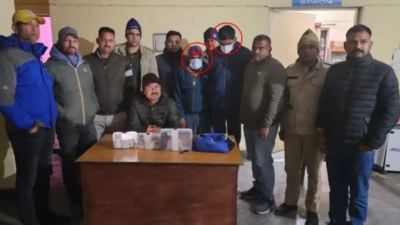 एक करोड़ की स्मैक के साथ दो अंतरराष्ट्रीय नशा तस्कर गिरफ्तार