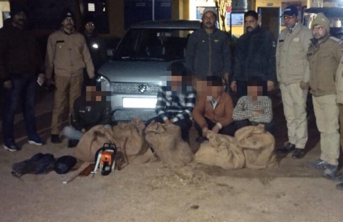 शिकंजा: लकड़ी की तस्करी कर रहे दून के चार तस्कर गिरफ्तार