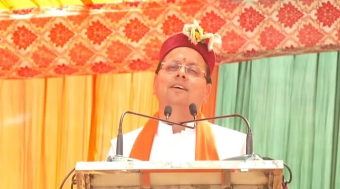 चुनाव प्रचार:  सीएम धामी ने जनसभा में मोदी सरकार की गिनाई उपलब्धियां