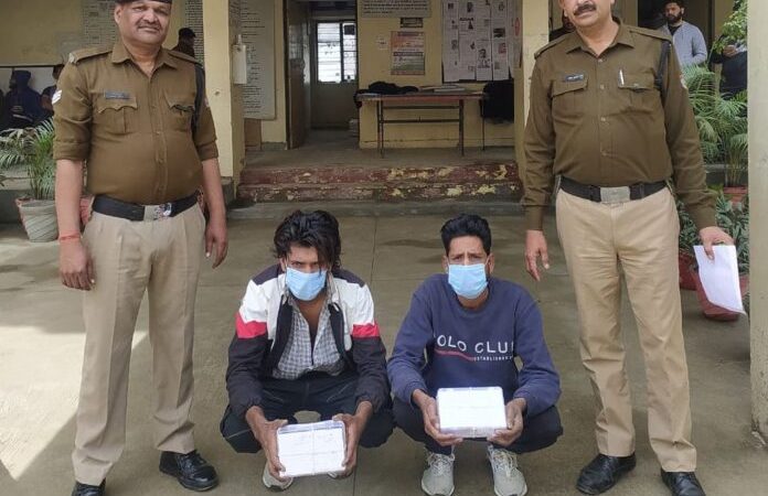 शिकंजा: चोरी के मामले में दो लोग गिरफ्तार, लाखों का माल बरामद