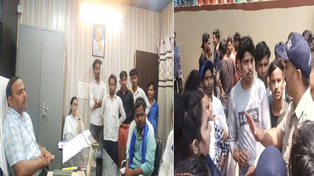 आवाज़: कर्मचारियों का सहायक श्रमायुक्त दफ्तर पर प्रदर्शन  