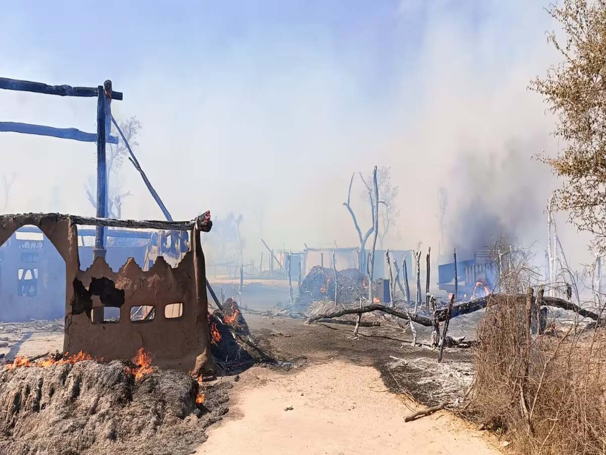 स्वाहा: वन गुर्जरों के डेरों में लगी आग, 50 बकरियों और तीन मवेशियों की जलकर मौत 