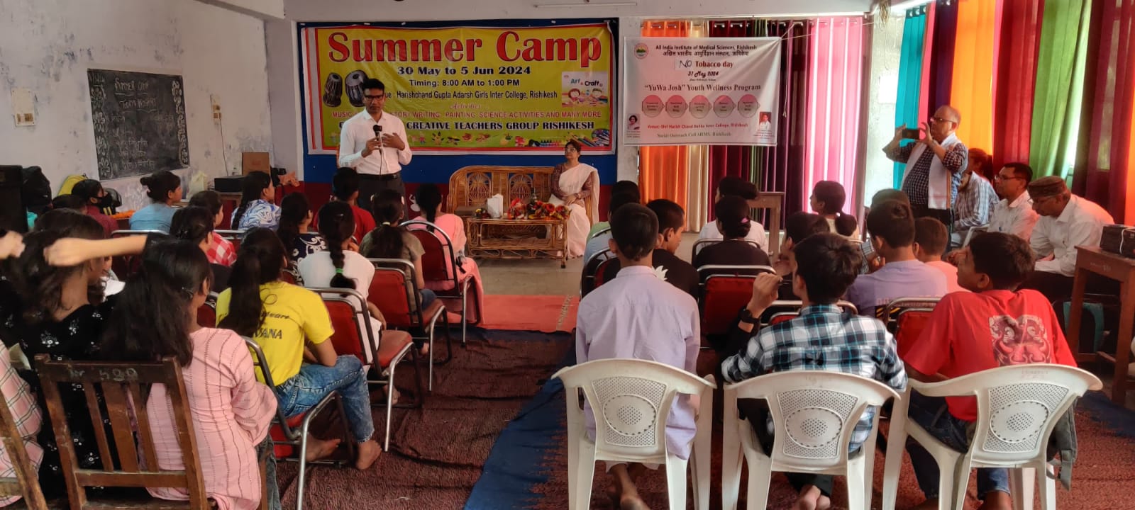 सीख: एम्स के यूथ वैलनेस कार्यक्रम का आयोजन, तंबाकू व नशीली चीजों से बचने का दिया गया संदेश