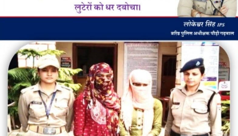 शिकंजा: गैंग बनाकर चेन झपटने वाली दो शातिर महिला लुटेरों को पुलिस ने भेजा सलाखों के पीछे