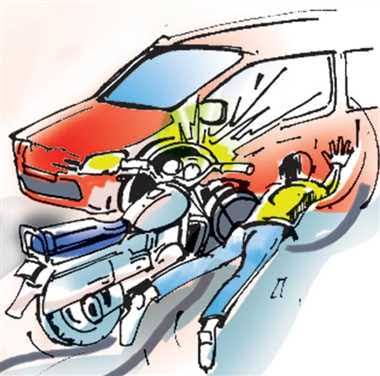 दुखद: गलत दिशा से आ रही कार से भिड़ गई बुलेट मोटरसाइकिल, एक युवक की मौत, दूसरा घायल