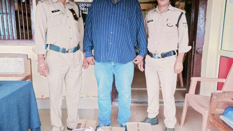 सफलता: पुलिस ने स्कॉर्पियो से ले जायी जा रही अवैध शराब पकड़ी, तस्कर गिरफ्तार