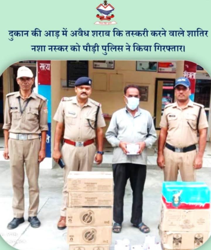 खुलासा: दुकान की आड़ में कर रहा था अवैध शराब का धंधा, पुलिस ने भेज दिया हवालात