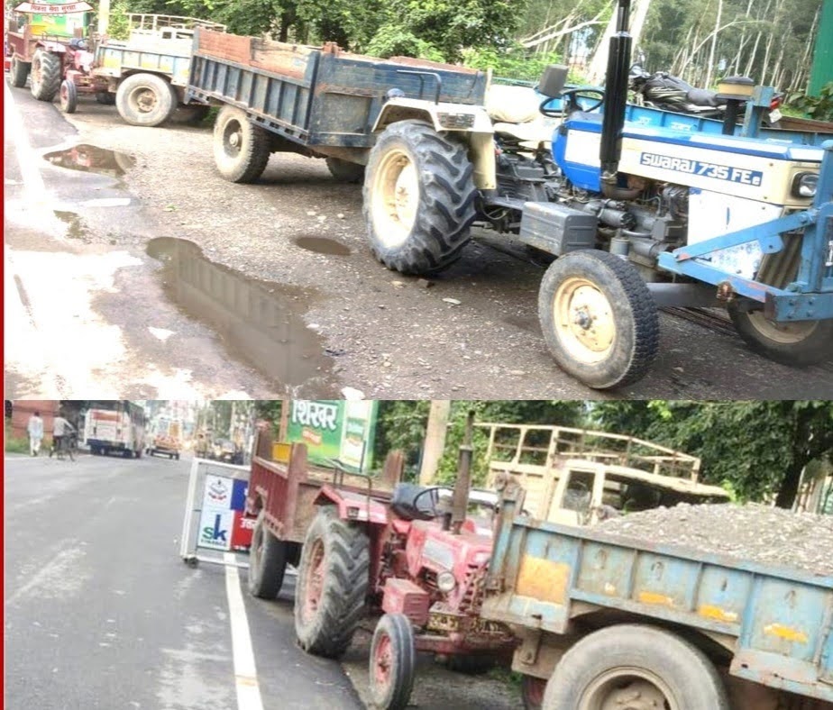 एक्शन: अवैध खनन करने वालों पर  पुलिस ने अपनाये सख्त तेवर