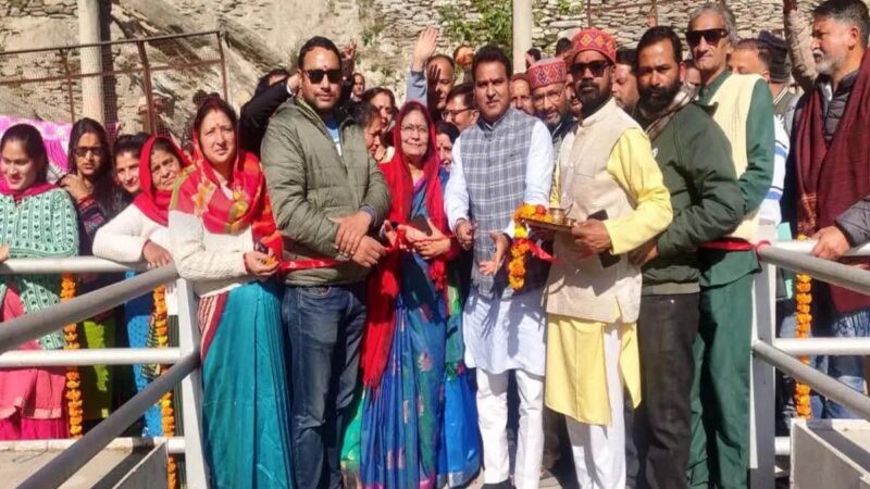 सौगात: विधायक विनोद सिंह कंडारी ने किया 7.75 करोड़ से बने पुलों का लोकार्पण  