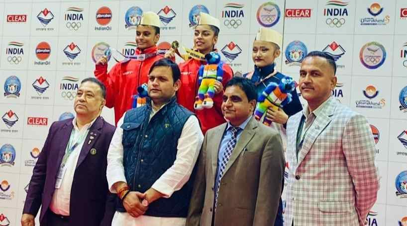 हरियाणा के खेल मंत्री ने 38वें राष्ट्रीय खेलों का किया दौरा , खिलाड़ियों का बढ़ाया उत्साह