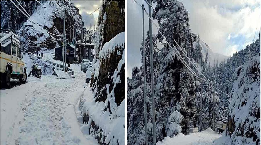 मौसम: केदारनाथ में दूसरे दिन भी बर्फबारी, 2 फीट तक जम गई नई बर्फ, तापमान गिरने से बढ़ी ठंड