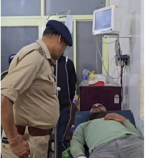 मुठभेड़: गौ तस्करों ने पुलिस पर चलाईं गोलियां,  जवाबी फायरिंग में घायल एक आरोपी गिरफ़्तार