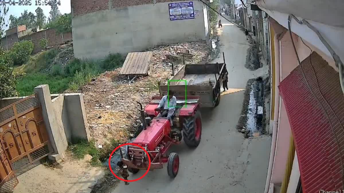 दुखद: ट्रैक्टर-ट्रॉली ने डेढ़ साल के मासूम को कुचला,चालक फरार