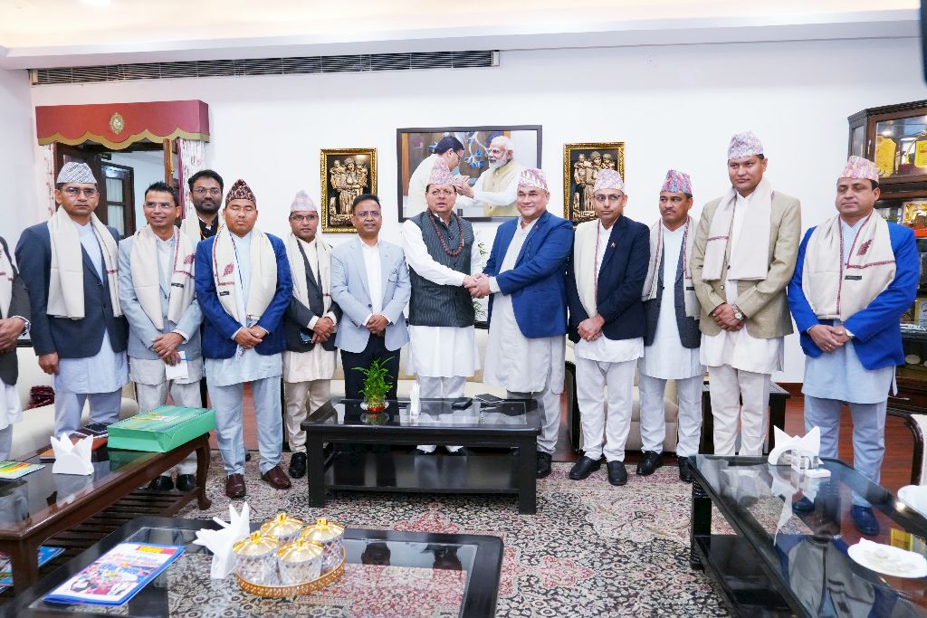 राज-काज: मुख्यमंत्री धामी से नेपाल के 10 सदस्यों के प्रतिनिधिमंडल ने की भेंट