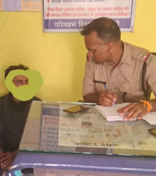 शिकंजा: ग्रामीणों ने मंदिर में चोरी करते हुए युवक को रंगेहाथ पकड़ा