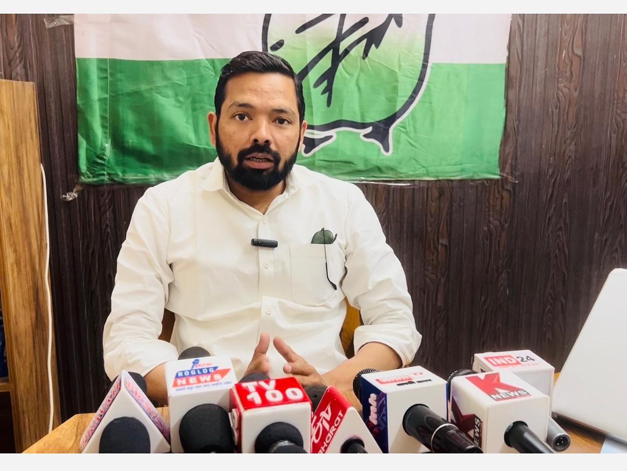 भ्रष्टाचार: भाजपा विधायक ने ही खोल दी प्रदेश सरकार की पोल, कांग्रेस नेता विकास नेगी का आरोप