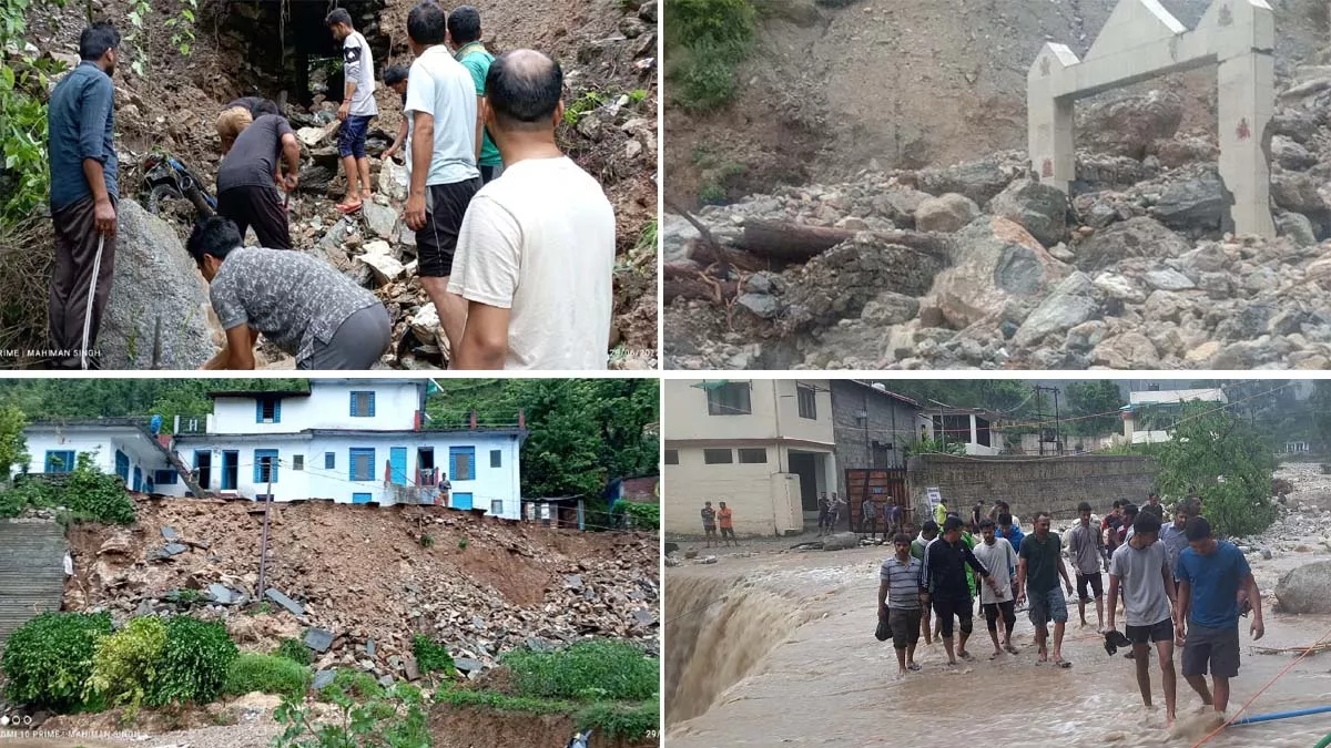 आपदा: उत्तर भारत में पहाड़ों पर बारिश से तबाही और भूस्खलन से लोगों की परेशानियां बढ़ी