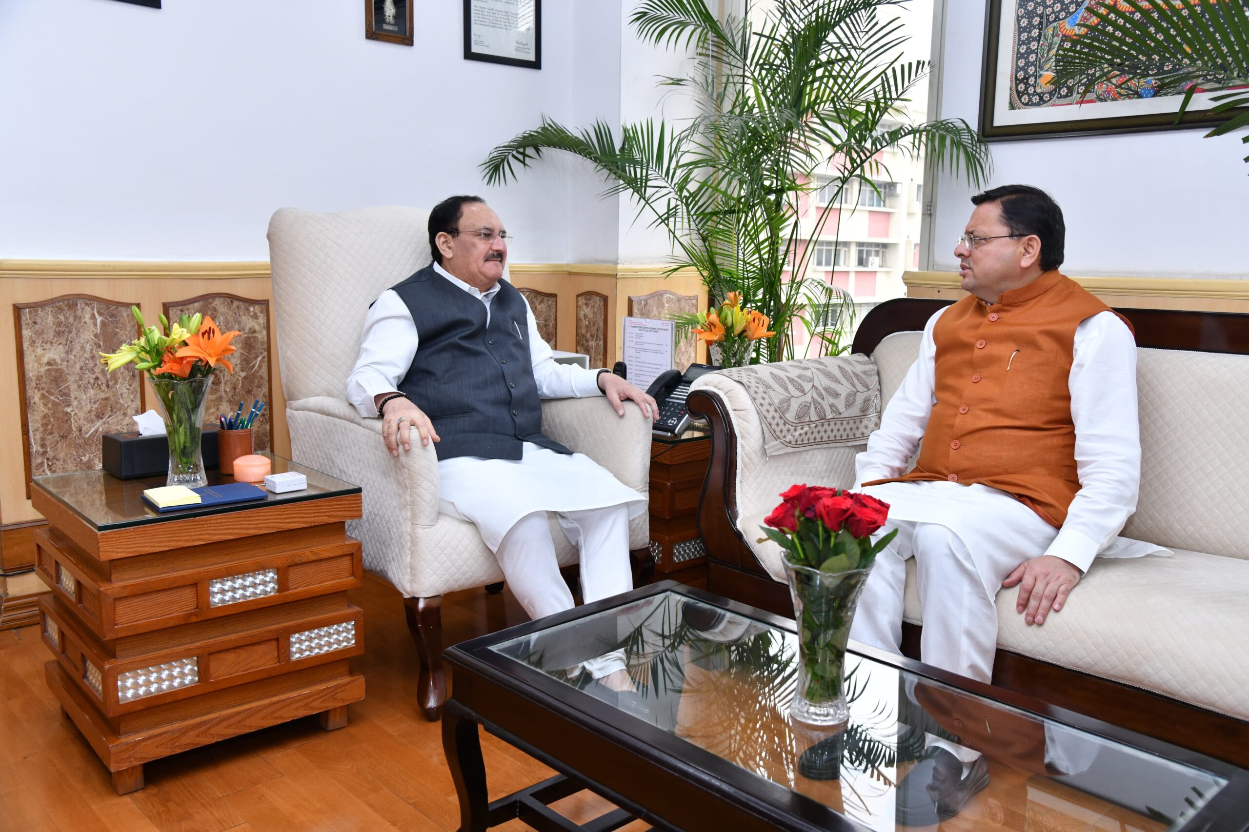 राज-काज: केंद्रीय स्वास्थ्य मंत्री जे पी नड्डा से मिले सीएम धामी,आपातकालीन सेवाओं के लिए मांगा एक अतिरिक्त हेलीकॉप्टर