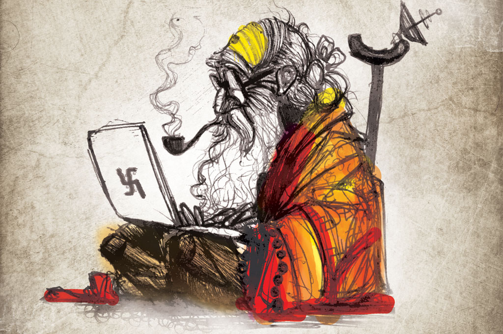 फ़र्ज़ी साधु: बेटी के नाम पर ट्रेवल एजेंसी, पिता पहचान छुपा कर रह रहा मंदिर में