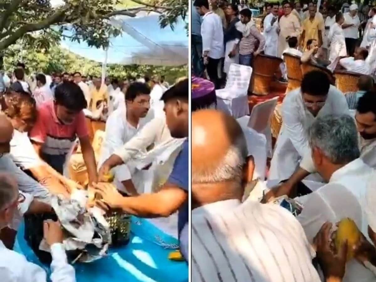 जग हंसाई: जयंत चौधरी को भारी पड़ी’मैंगो पार्टी,’ आम को लेकर मची लूट का बना मजाक