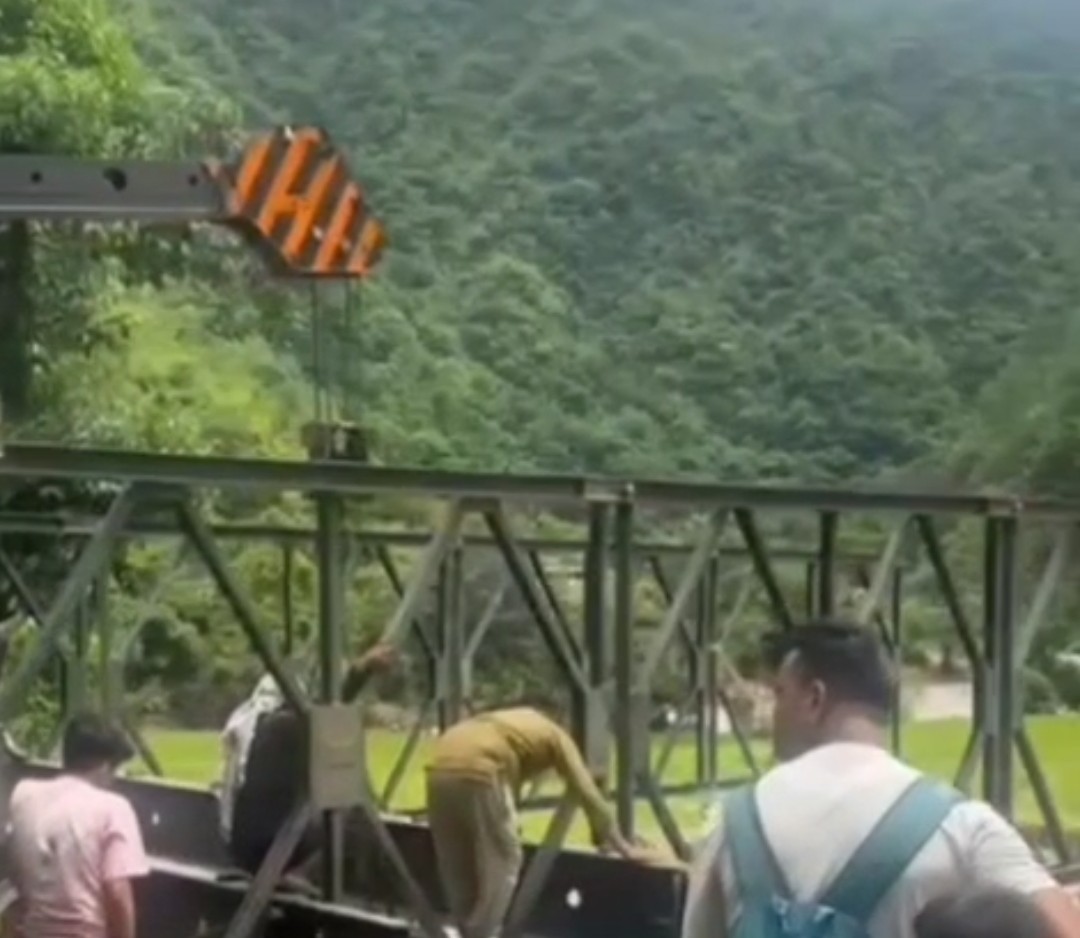राहत: बैली ब्रिज का निर्माण कार्य तेज़,जल्द बहाल होगा गढ़वाल व कुमाऊं के बीच यातायात