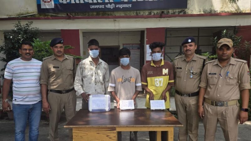 खुलासा: पुलिस की बड़ी कामयाबी, 50 लाख से अधिक कीमत के जेवरात समेत 3 शातिर नकबजन गिरफ्तार