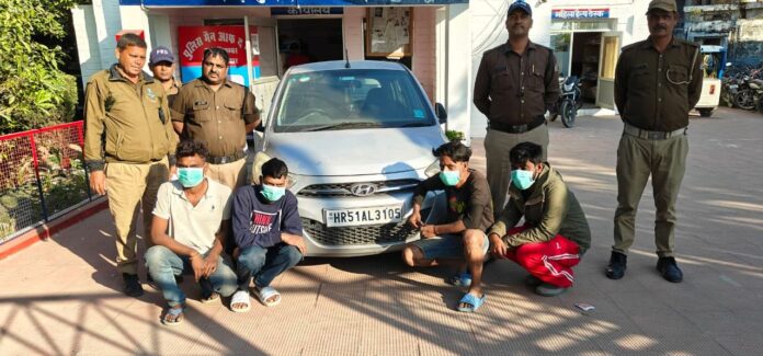 शिकंजा: आपराधिक वारदात को अन्जाम देने की फिराक में घूम रहे चार बदमाश गिरफ्तार