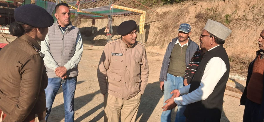 एसपी चमोली ने लिया सुरक्षा व्यवस्थाओं का जायजा