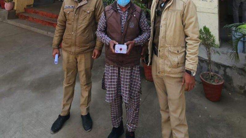चोरी की घटना का अनावरण, एक अभियुक्त गिरफ्तार