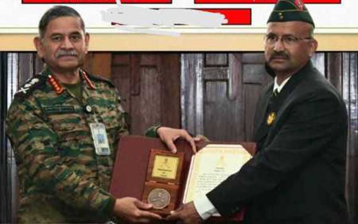 शाबाश: रिटायर्ड कर्नल भी एस रौतेला को उत्कृष्ट कार्यों के लिए सेनाध्यक्ष ने दिया सराहना पत्र  