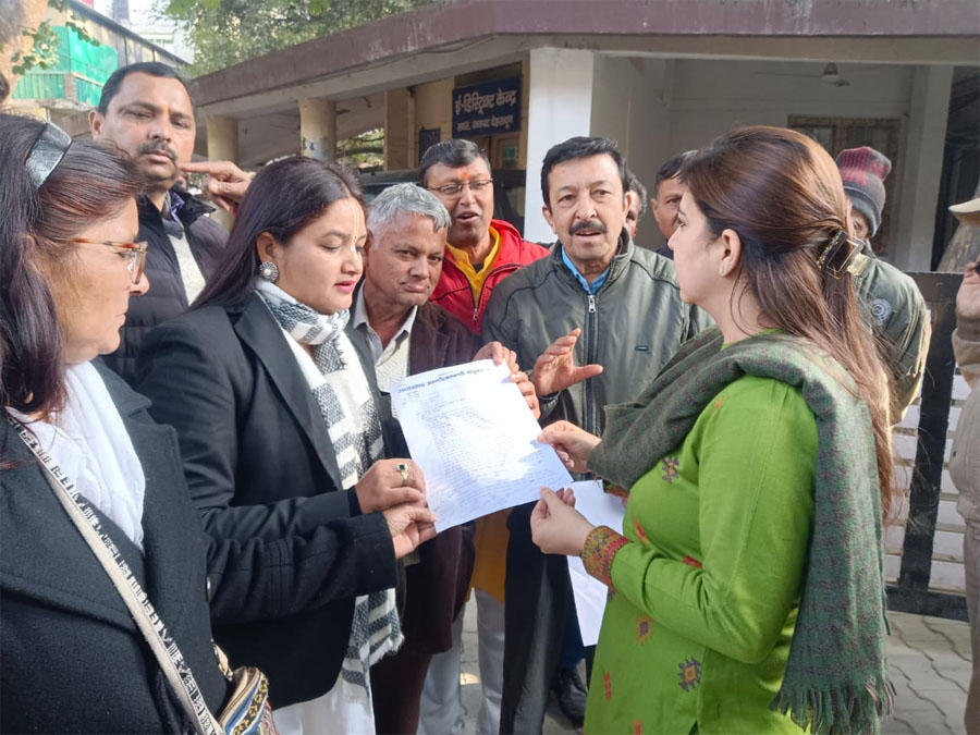 उत्तराखण्ड आन्दोलनकारी संयुक्त परिषद का मुख्यालय पर प्रर्दशन