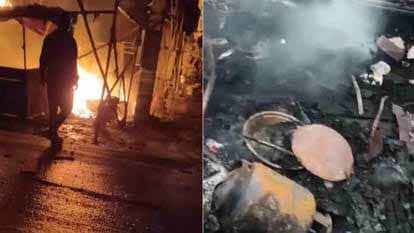 हादसा: चाय की दुकान में सिलिंडर फटने से धमाका, हादसे में दो गंभीर रूप से घायल, हायर सेंटर किया रेफर