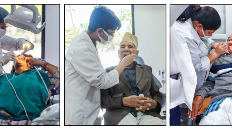 जन सेवा: टीएमयू की मोबाइल डेंटल वैन ने सामाजिक सरोकार को बढ़ाए हाथ
