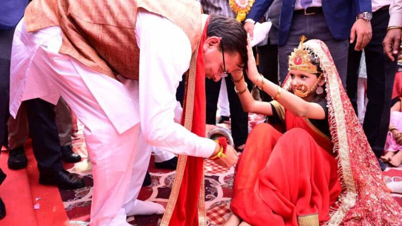 भारतीय संस्कृति में कन्या को साक्षात देवी स्वरूप माना गयाः धामी