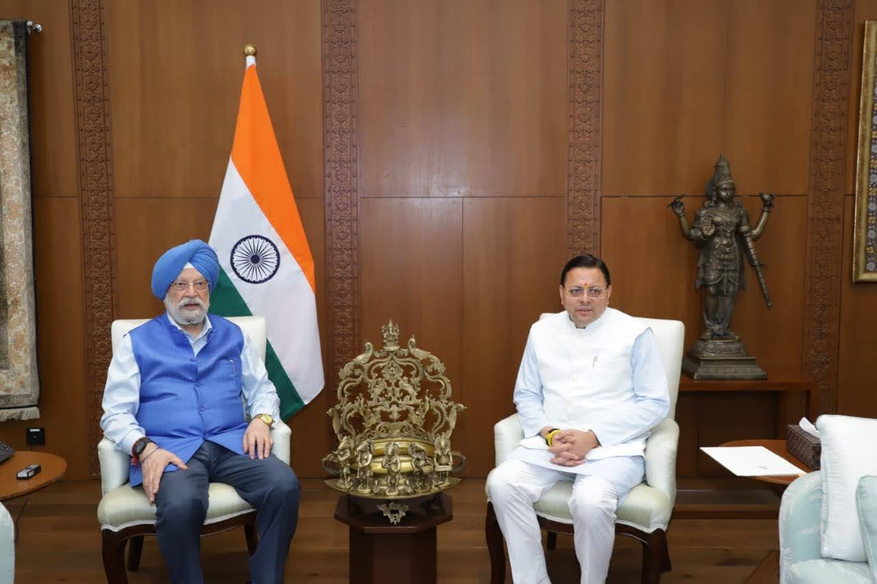 मुलाकात: मुख्यमंत्री ने चारधाम यात्रा हेतु एलपीजी आपूर्ति 100 प्रतिशत बनाए रखने का किया अनुरोध