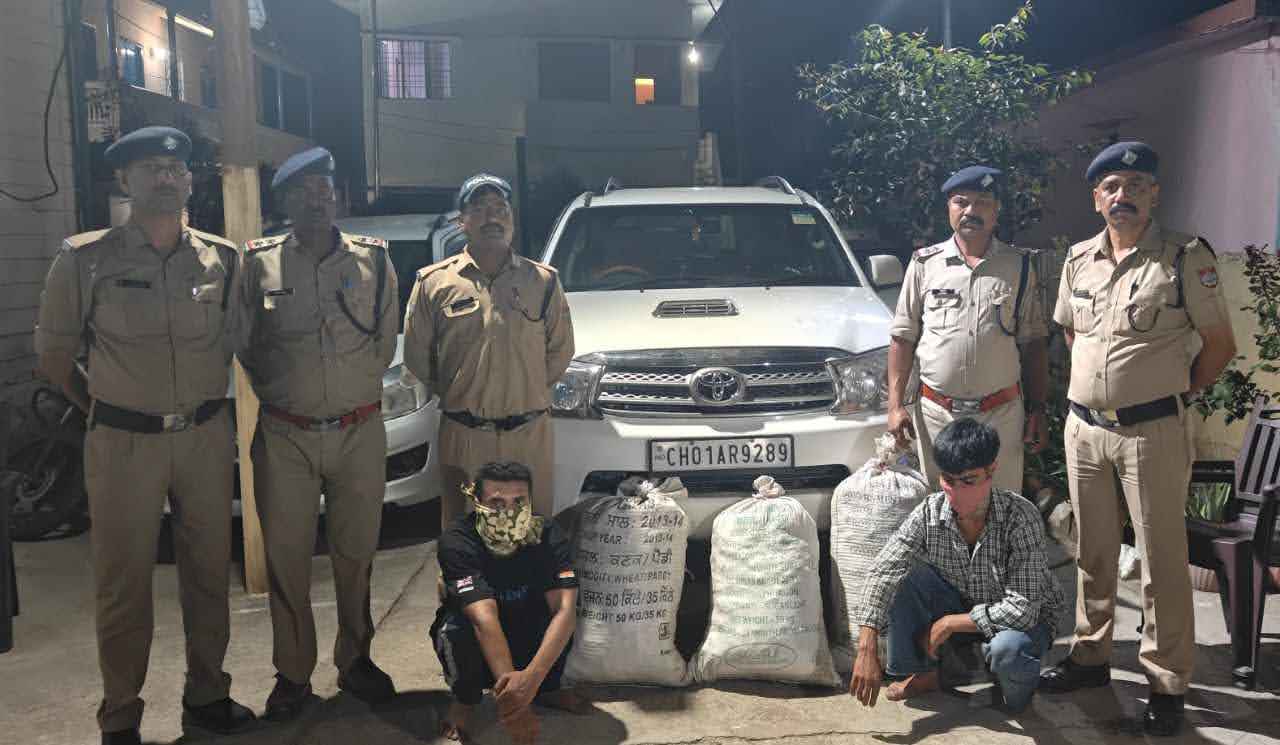 कामयाबी: फॉर्च्यूनर कार से हो रही थी गांजा तस्करी, 13.61 लाख के गांजे के साथ दो गिरफ्तार